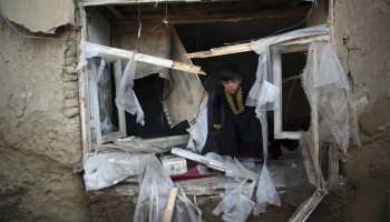 Βομβαρδισμένο σπίτι στο Αφγανιστάν